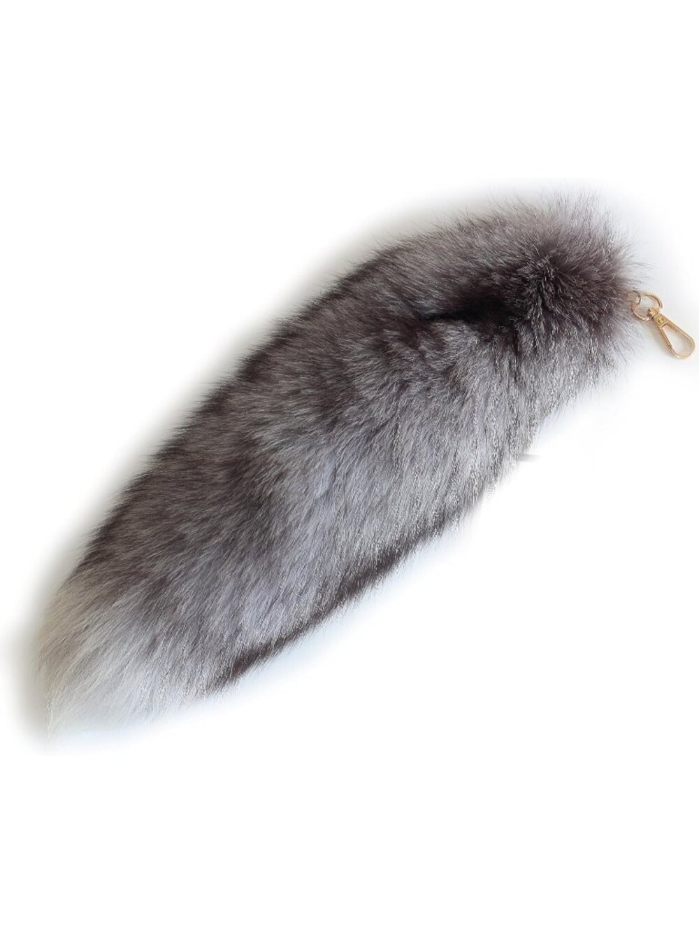 Blue Faux Fur Super Fluffy Fox Tail Stylish Keychain Pendant Halloween Bag Charm
